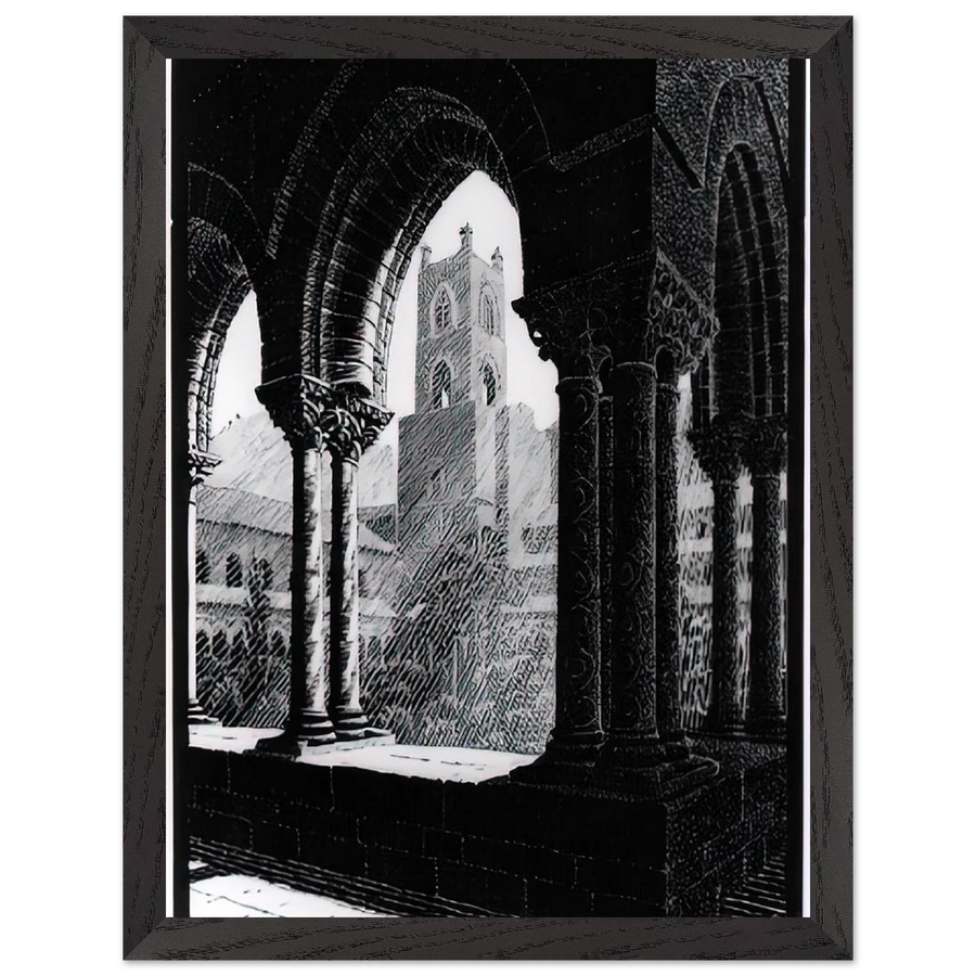CLOISTER OF MONREALE SICILY by MC Escher — Framed art print at Zephyeer