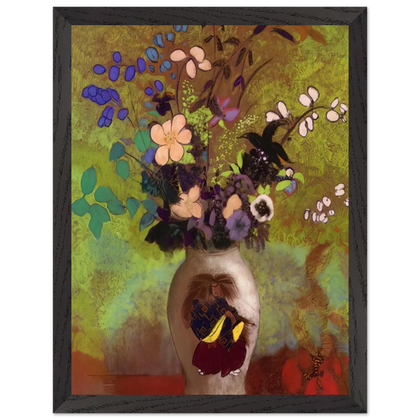 VASE WITH JAPANESE WARRIOR 1905 by Odilon Redon — Framed art print at Zephyeer