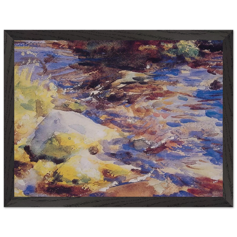 Reflections Rocks and Water by John Singer Sargent — Framed art print at Zephyeer