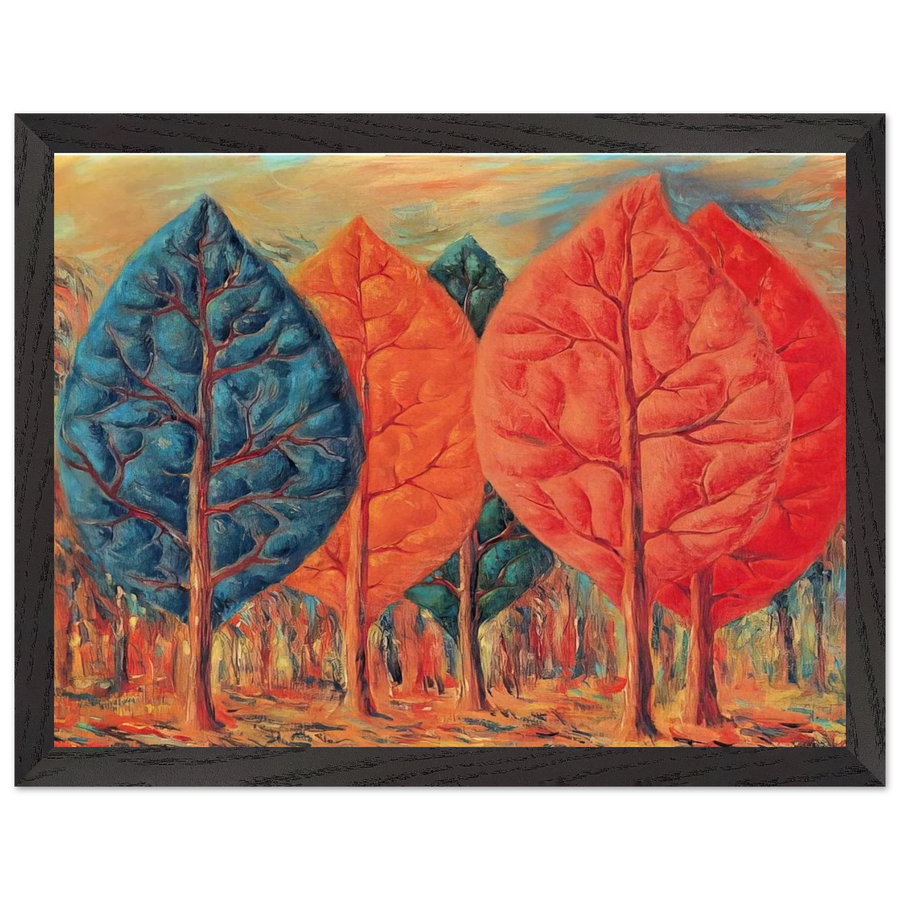 THE FIRE 1943 by Rene Magritte — Framed art print at Zephyeer