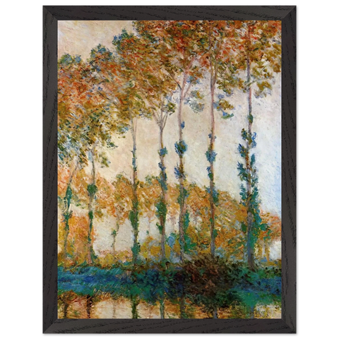 Poplars on the Banks of the Epte, Autumn by Claude Monet — Framed art print at Zephyeer