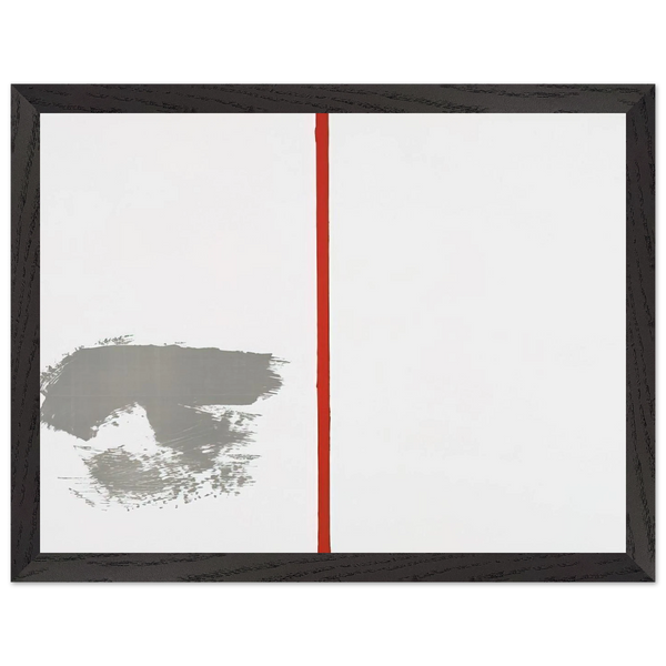 OHNE TITEL MIT ROTEM STRICH 1970 by BLINKY PALERMO — Framed art print at Zephyeer