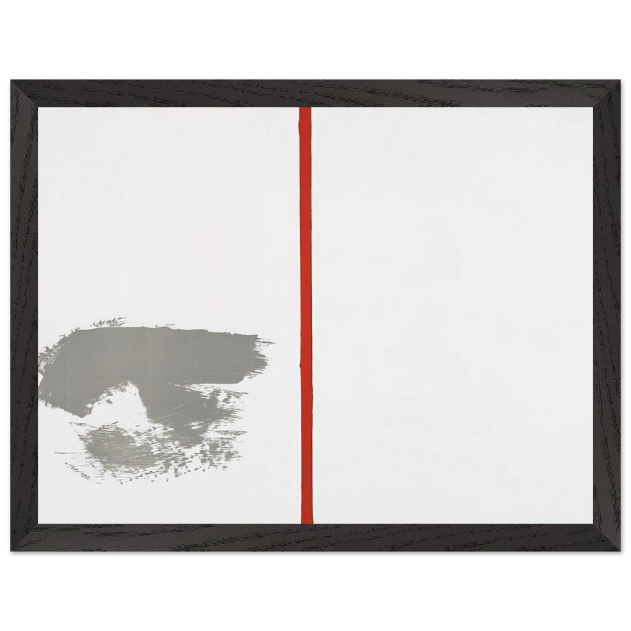 OHNE TITEL MIT ROTEM STRICH 1970 by BLINKY PALERMO — Framed art print at Zephyeer