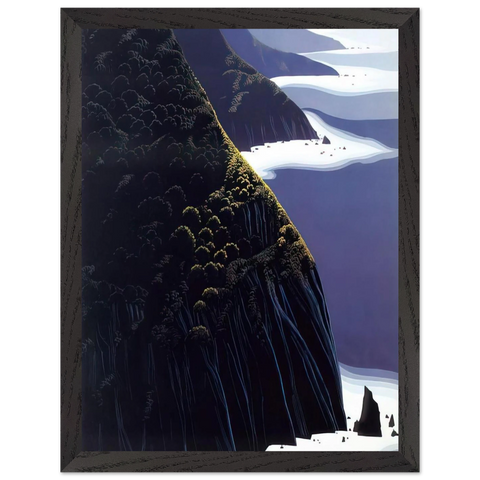 Gray Big Sur by Eyvind Earle — Framed art print at Zephyeer