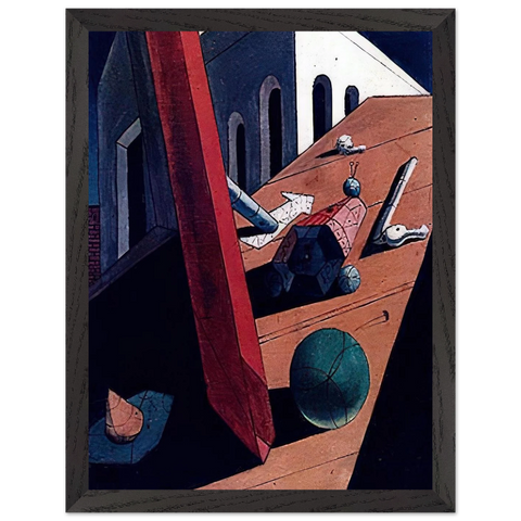 THE EVIL GENIUS OF A KING 1915 by Giorgio de Chirico — Framed art print at Zephyeer