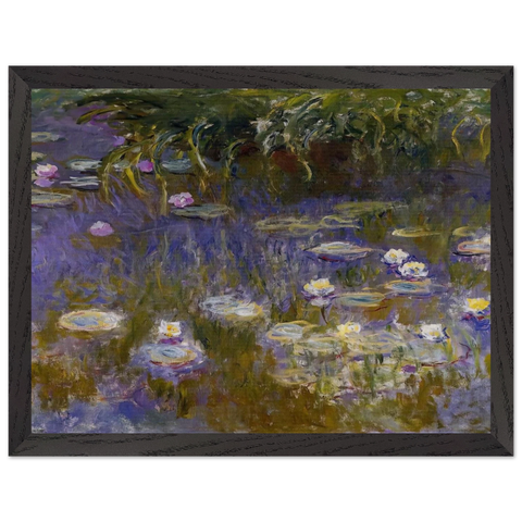 Water Lilies, Yellow and Lilac by Claude Monet — Framed art print at Zephyeer