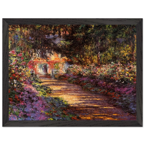Pathway in Monet's Garden at Giverny by Claude Monet — Framed art print at Zephyeer