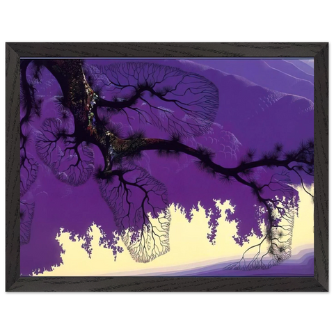Purple Coastline by Eyvind Earle — Framed art print at Zephyeer