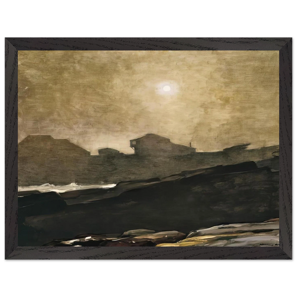 THE ARTISTS STUDIO IN AFTERNOON FOG 1894 by Winslow Homer — Framed art print at Zephyeer