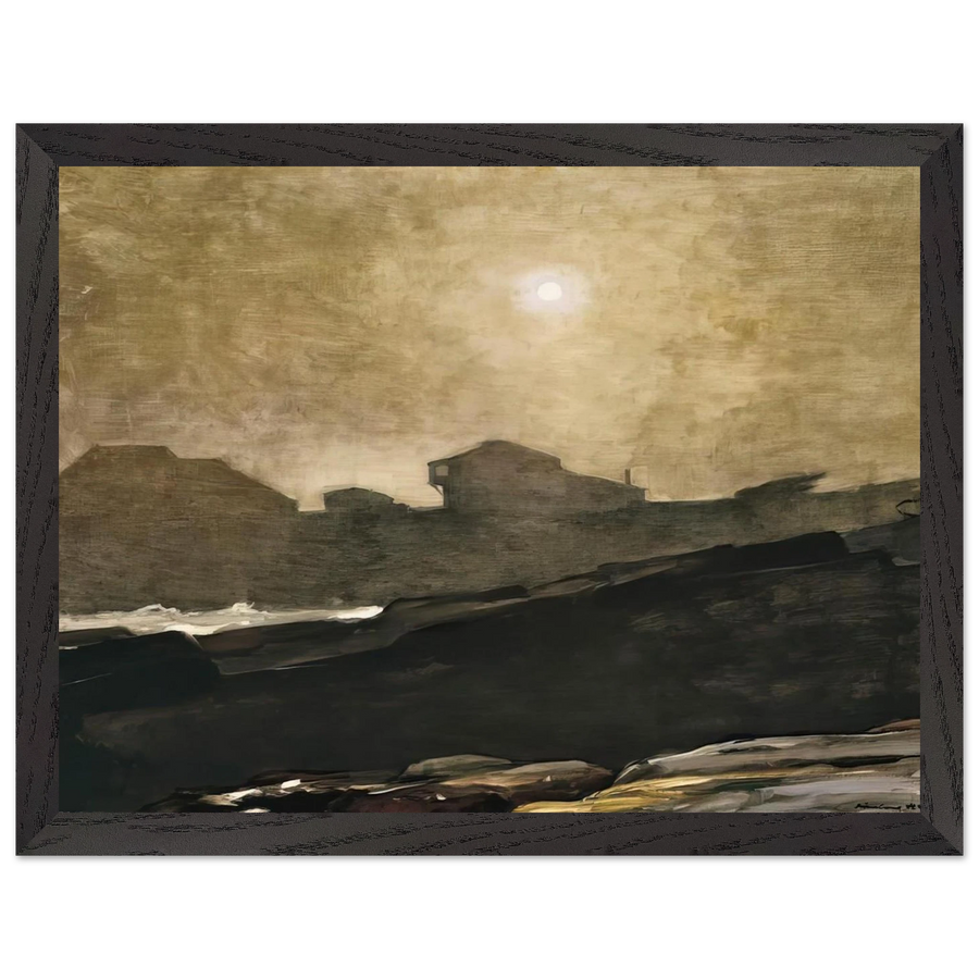 THE ARTISTS STUDIO IN AFTERNOON FOG 1894 by Winslow Homer — Framed art print at Zephyeer