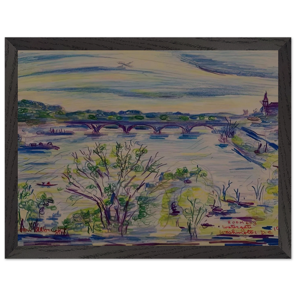 VIEW FROM ROOM 603 WATERGATE WASHINGTON D C 1974 by Ivan Albright — Framed art print at Zephyeer