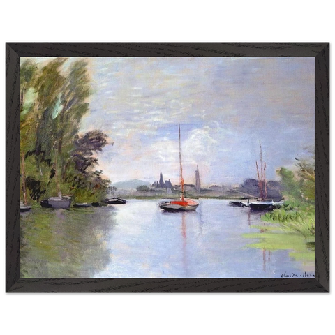 Argenteuil Seen from the Small Arm of the Seine by Claude Monet — Framed art print at Zephyeer