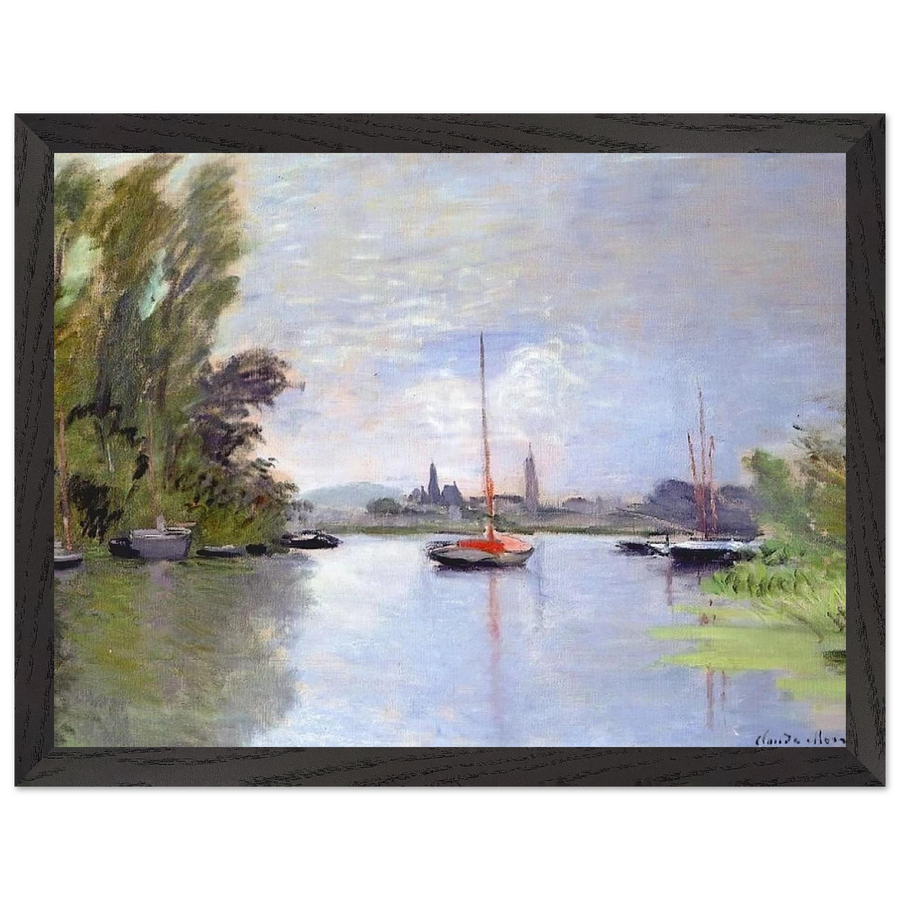 Argenteuil Seen from the Small Arm of the Seine by Claude Monet — Framed art print at Zephyeer
