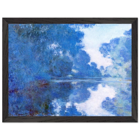 Morning on the Seine by Claude Monet — Framed art print at Zephyeer