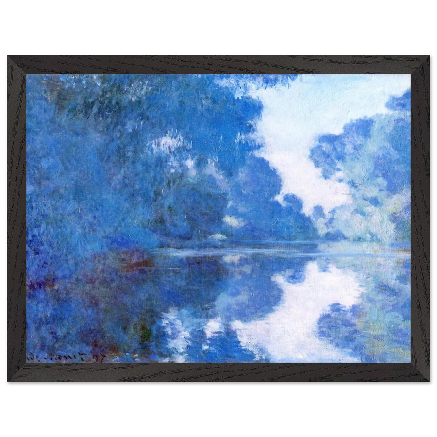 Morning on the Seine by Claude Monet — Framed art print at Zephyeer