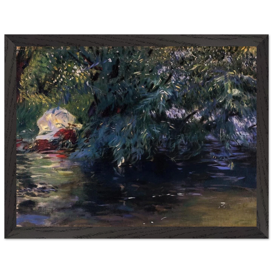 A Backwater, Calcot Mill near Reading by John Singer Sargent — Framed art print at Zephyeer