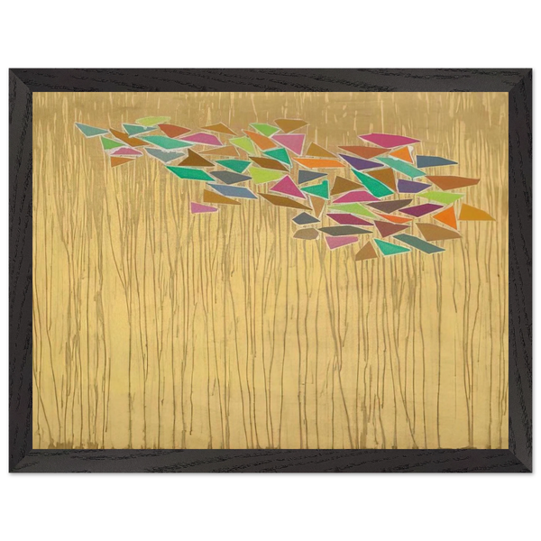 Colors on Tan - 1975 by Robert Goodnough — Framed art print at Zephyeer
