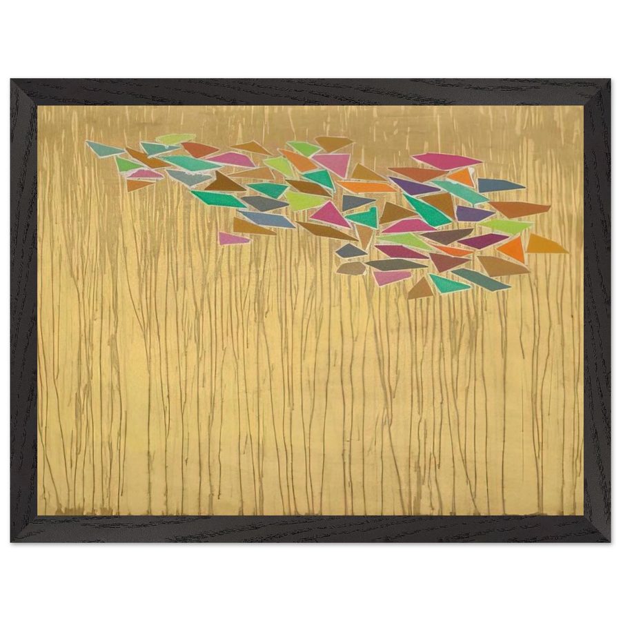 Colors on Tan - 1975 by Robert Goodnough — Framed art print at Zephyeer