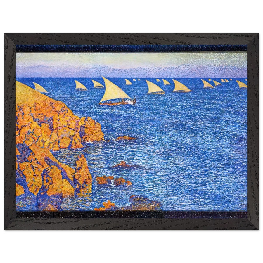 THE REGATA 1892 by Theo van Rysselberghe — Framed art print at Zephyeer