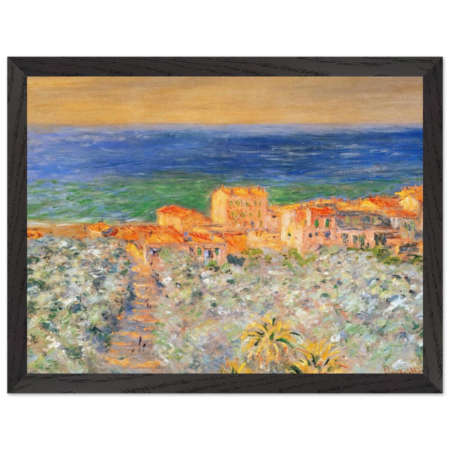 Burgo Marina at Bordighera by Claude Monet — Framed art print at Zephyeer