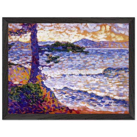 The Mediterranean Coast by Henri-Edmond Cross — Framed art print at Zephyeer
