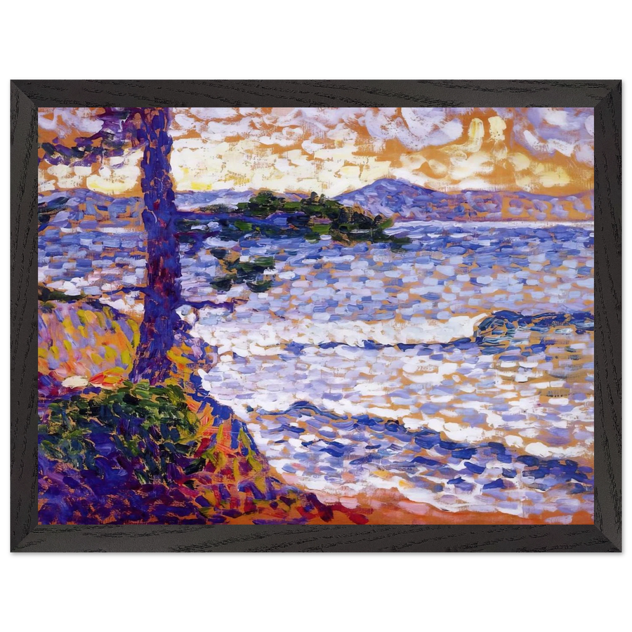 The Mediterranean Coast by Henri-Edmond Cross — Framed art print at Zephyeer