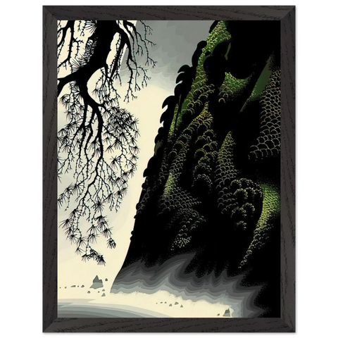 Little Big Sur by Eyvind Earle — Framed art print at Zephyeer