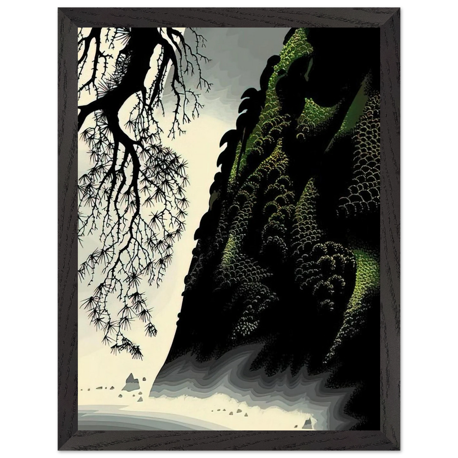 Little Big Sur by Eyvind Earle — Framed art print at Zephyeer