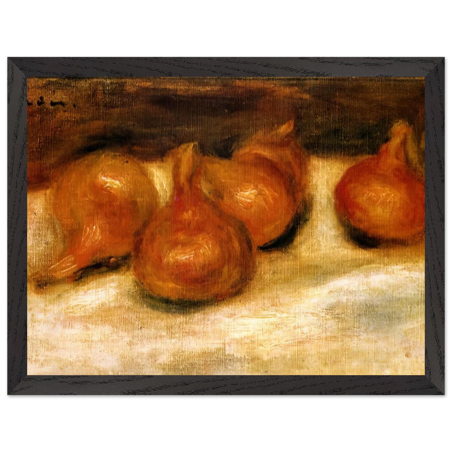 Still Life with Onions by Pierre-Auguste Renoir — Framed art print at Zephyeer