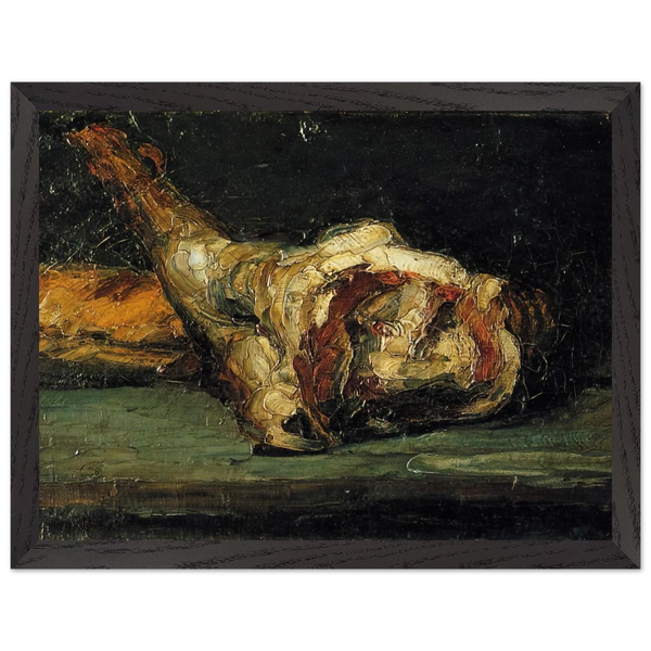 Still Life Bread and Leg of Lamb by Paul Cézanne — Framed art print at Zephyeer