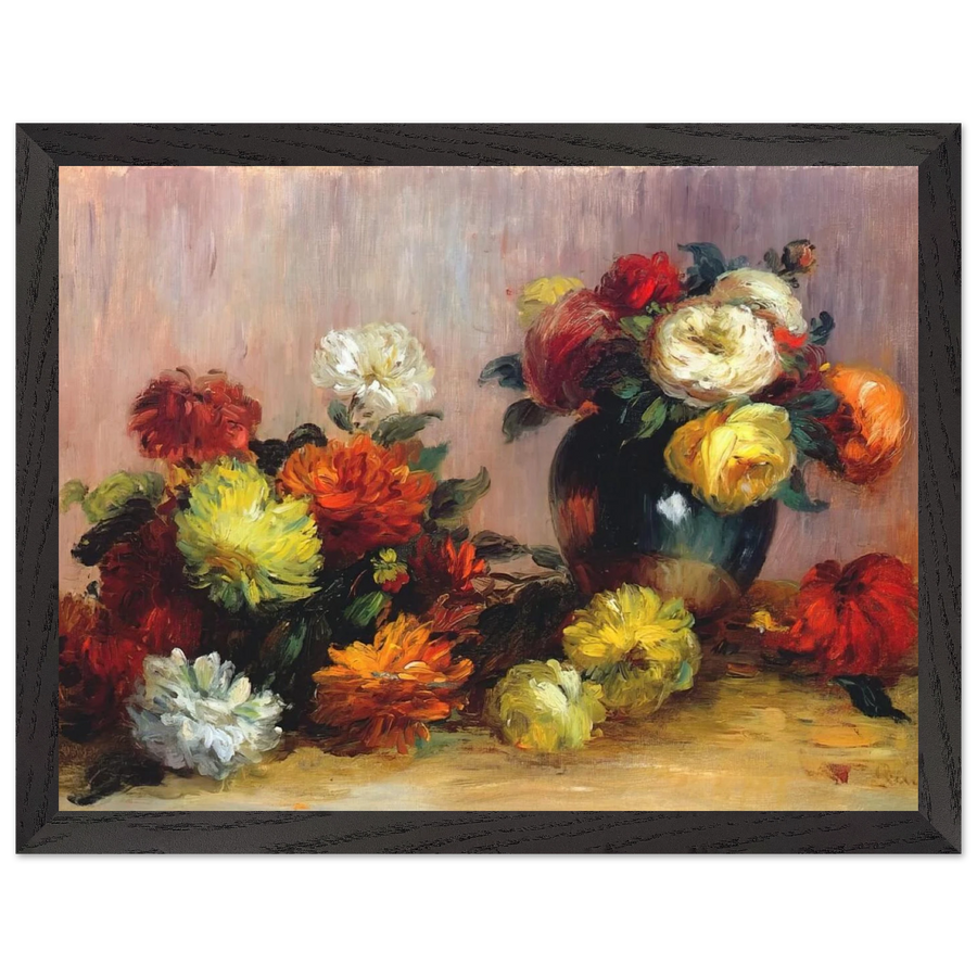 Bouquets of Flowers by Pierre-Auguste Renoir — Framed art print at Zephyeer