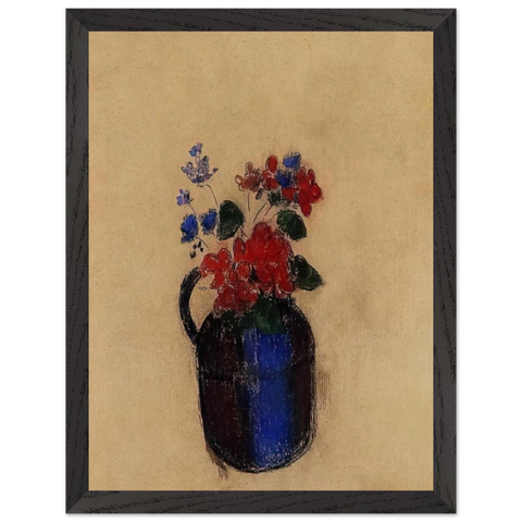 SMALL BOUQUET IN A PITCHER by Odilon Redon — Framed art print at Zephyeer