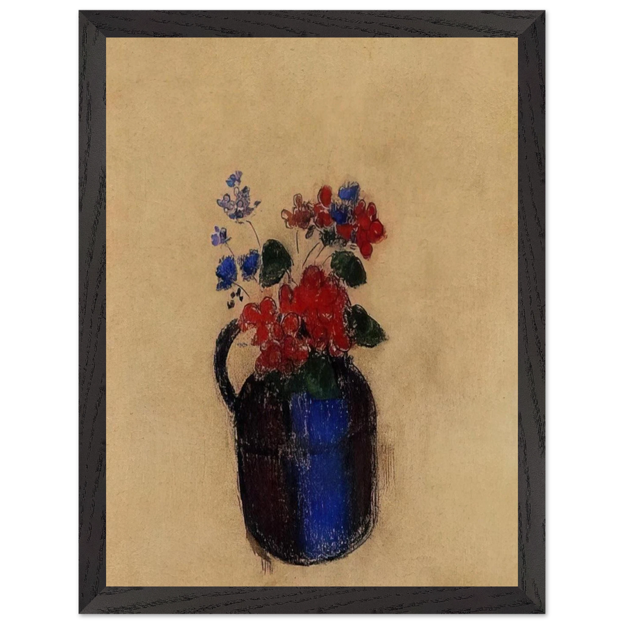 SMALL BOUQUET IN A PITCHER by Odilon Redon — Framed art print at Zephyeer