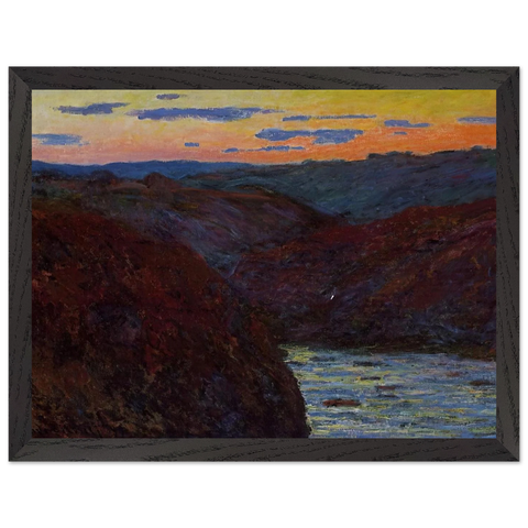 Valley of the Creuse, Sunset by Claude Monet — Framed art print at Zephyeer
