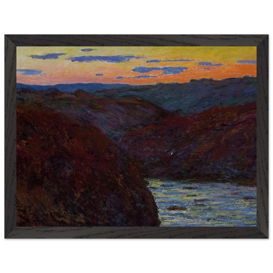 Valley of the Creuse, Sunset by Claude Monet — Framed art print at Zephyeer
