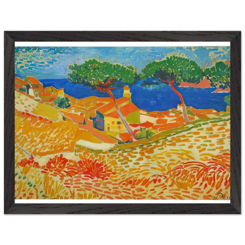 VIEW OF COLLIOURE 1905 by Andre Derain — Framed art print at Zephyeer