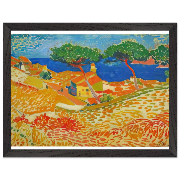 VIEW OF COLLIOURE 1905 by Andre Derain — Framed art print at Zephyeer