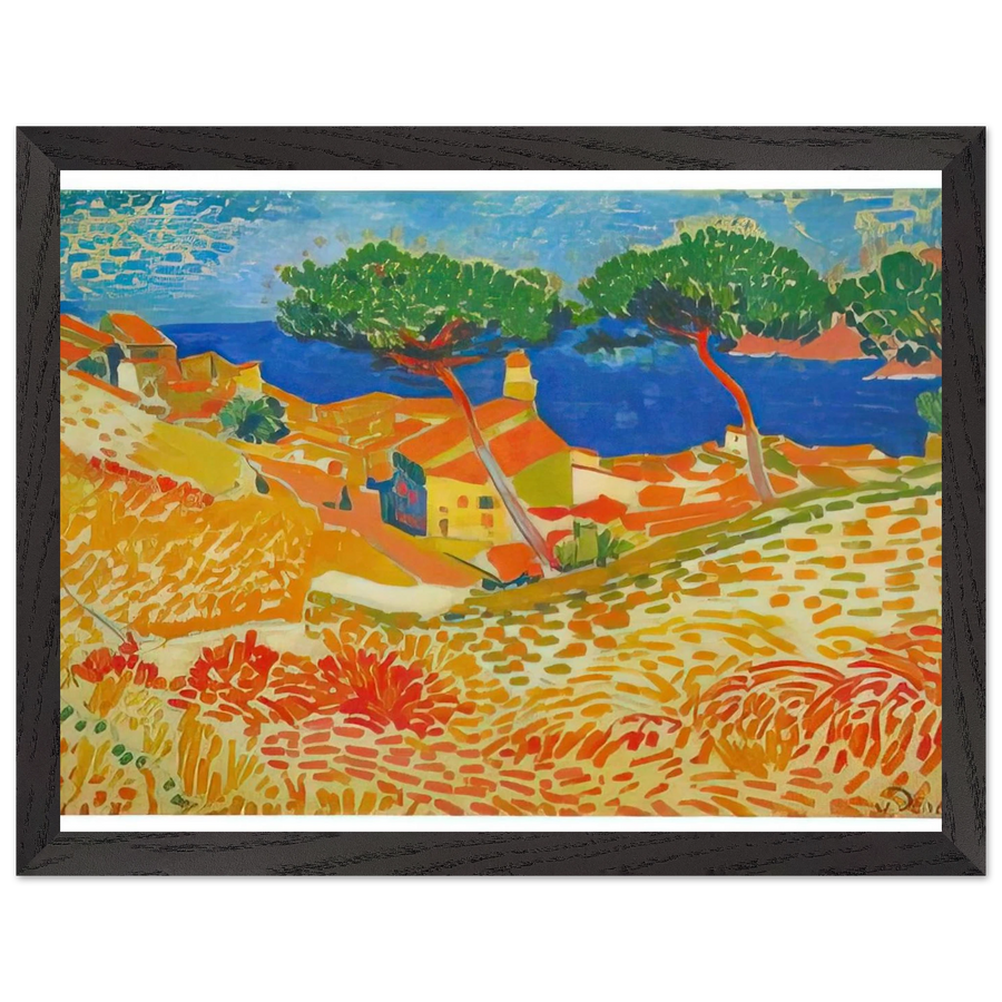 VIEW OF COLLIOURE 1905 by Andre Derain — Framed art print at Zephyeer