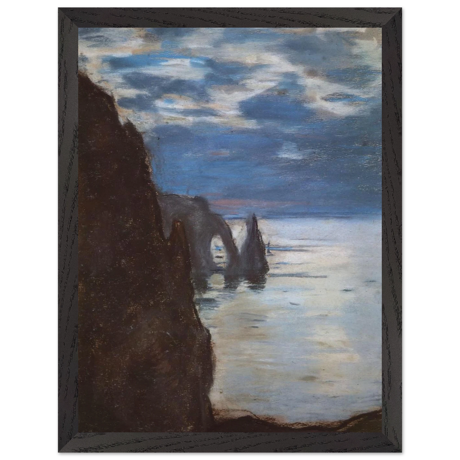 Etretat, the Needle Rock and Porte d'Aval by Claude Monet — Framed art print at Zephyeer