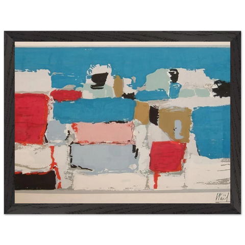 Méditerranée 01 - Art Informel by Nicolas de Stael — Framed art print at Zephyeer