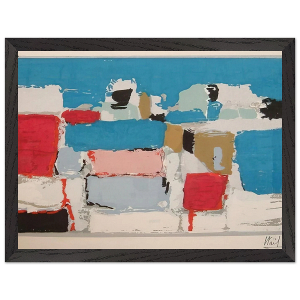 Méditerranée 01 - Art Informel by Nicolas de Stael — Framed art print at Zephyeer