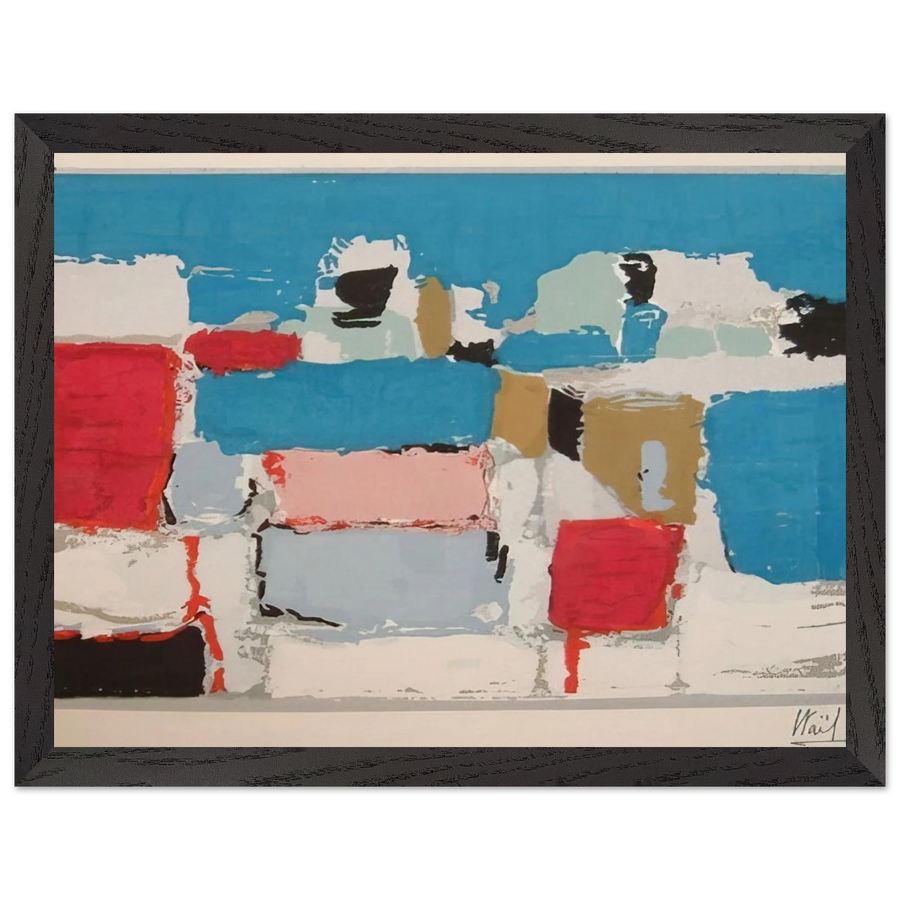 Méditerranée 01 - Art Informel by Nicolas de Stael — Framed art print at Zephyeer