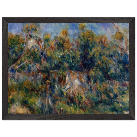 The Painter Taking a Stroll at Cagnes by Pierre-Auguste Renoir — Framed art print at Zephyeer