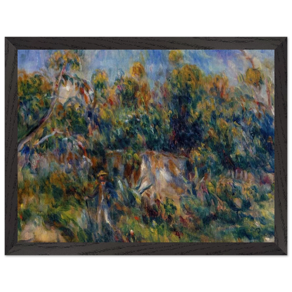 The Painter Taking a Stroll at Cagnes by Pierre-Auguste Renoir — Framed art print at Zephyeer