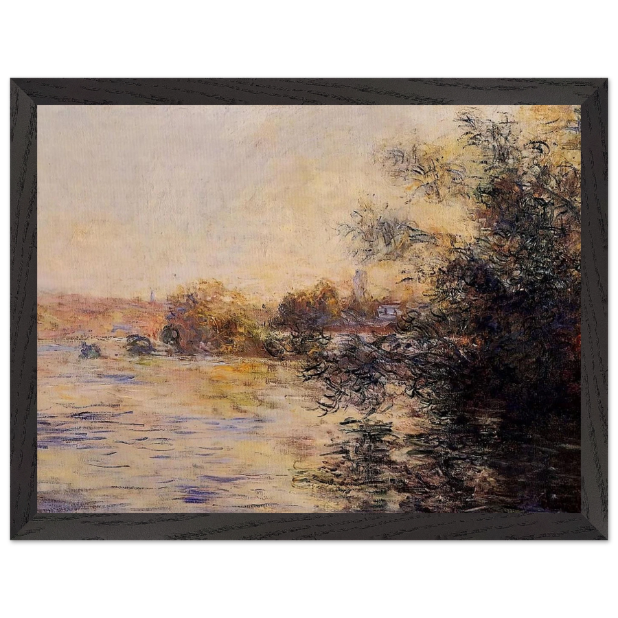 Evening Effect of the Seine by Claude Monet — Framed art print at Zephyeer