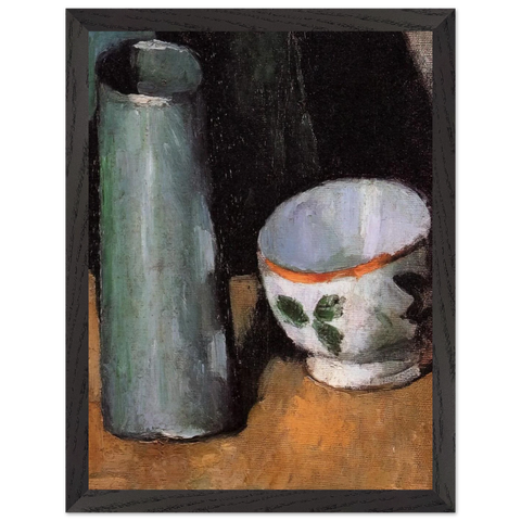 Still Life, Bowl and Milk Jug by Paul Cézanne — Framed art print at Zephyeer