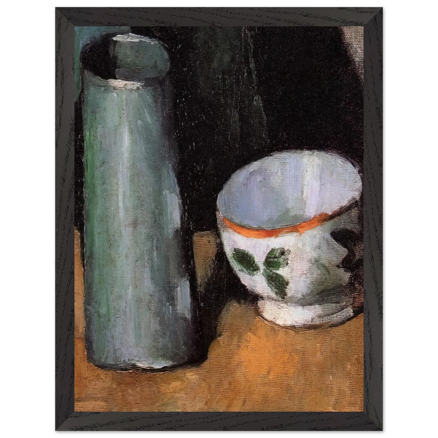 Still Life, Bowl and Milk Jug by Paul Cézanne — Framed art print at Zephyeer