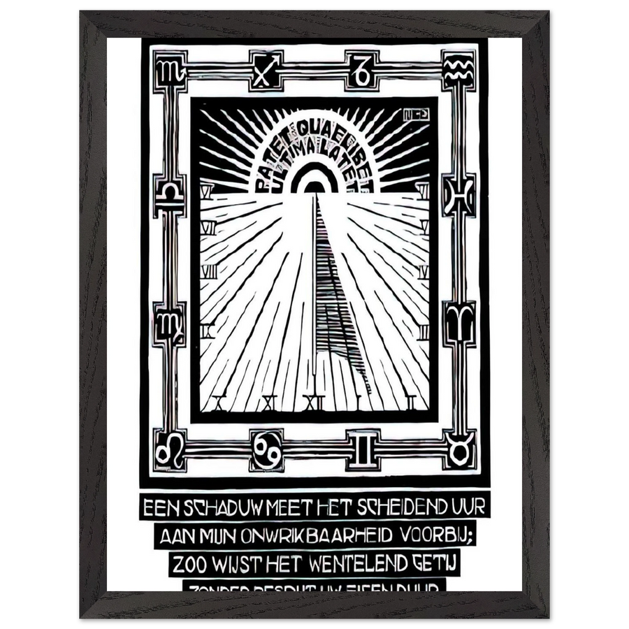 SUNDIAL XXIV EMBLEMATA REJECTED PLATE 1931 by MC Escher — Framed art print at Zephyeer