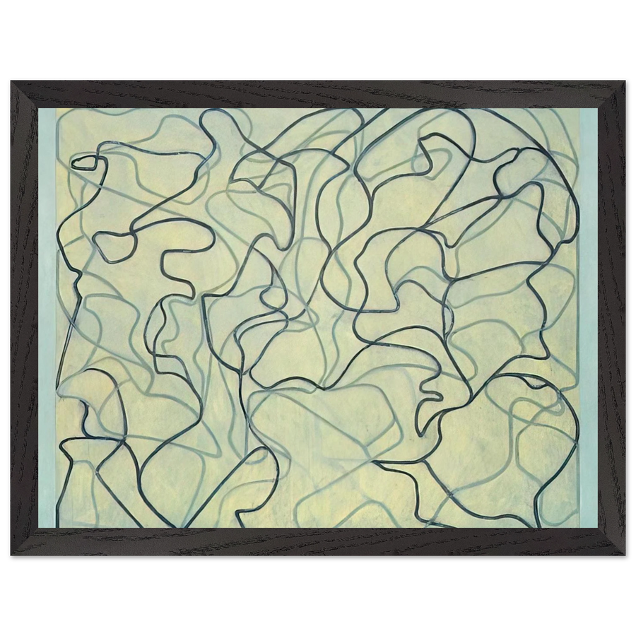 First Letter - 2009 by Brice Marden — Framed art print at Zephyeer