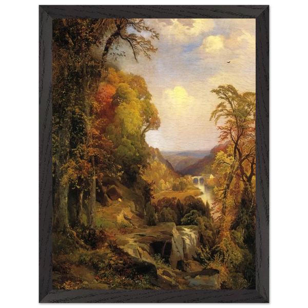 On the Wissahickon near Chestnut Hill by Thomas Moran — Framed art print at Zephyeer